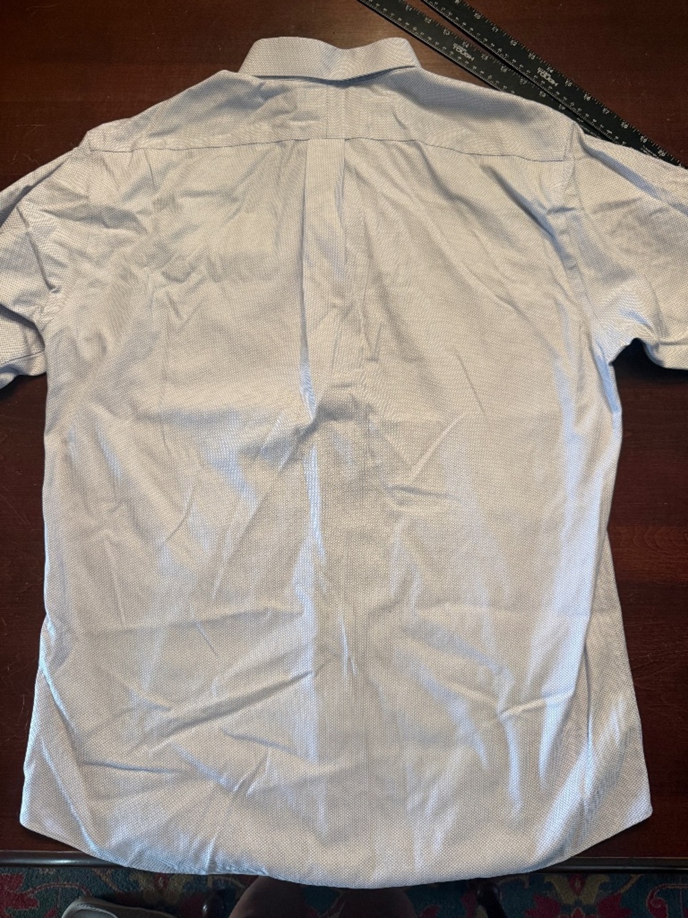 Cremieux Men’s Dress Shirt 16.5 34 Blue Pima Cotton Non-Iron Long Sleeve